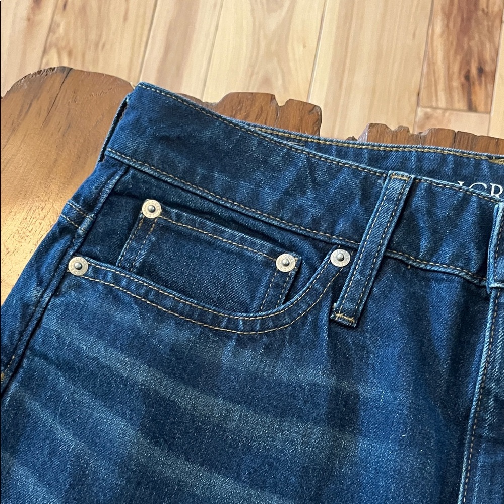Women's Dark Blue Stretch Jeans - Classic Slim Fit - Picture 4 of 7